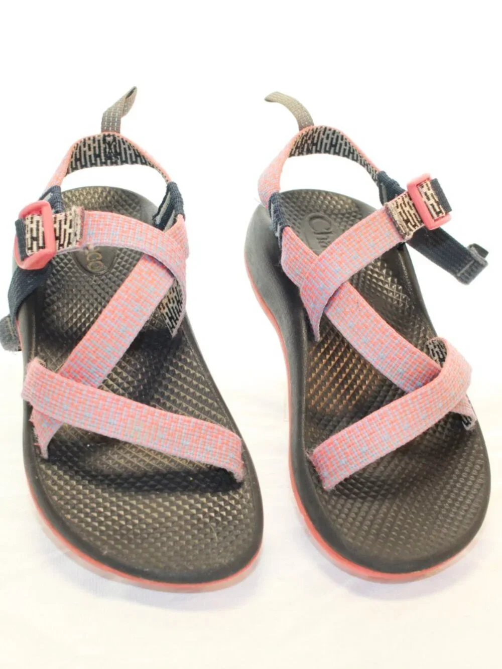 Chaco Kids Size 5 Penny Coral Z1 EcoTread Adjustable No Toe Post Sport Sandals
